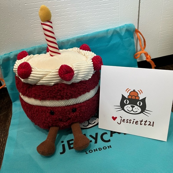 Jellycat Amuseables Cheri Cake A2RVC Valentine's 100% Authentic NWT US SHIP FAST - Picture 1 of 7